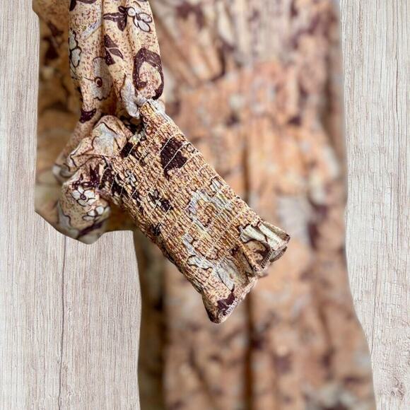 NWT OPT Degage Floral Boho Long Sleeve Dress Medium - Picture 5 of 15